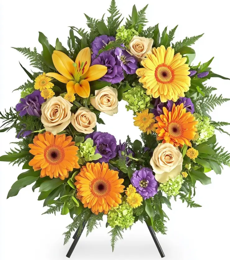 A Life in Color Sympathy Wreath