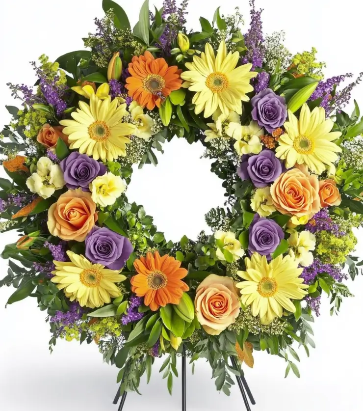 A Life in Color Sympathy Wreath