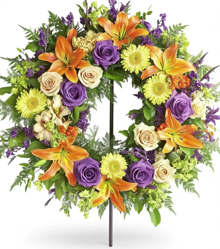 A Life in Color Sympathy Wreath