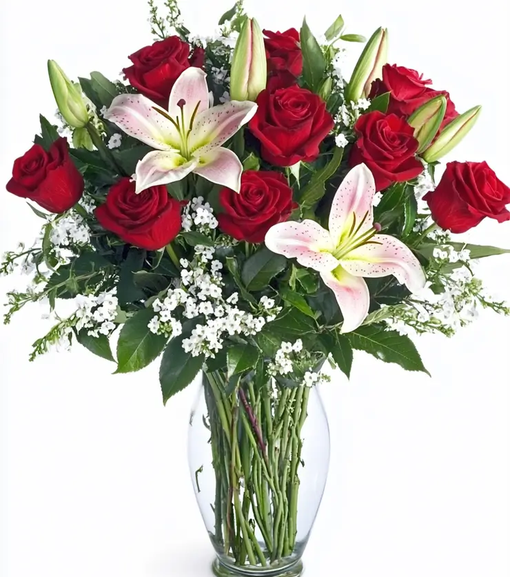 Elegant Glass Vase Arrangement