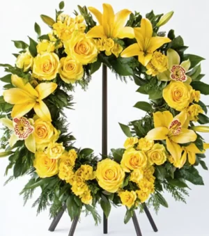 Fresh Florals Sympathy Wreath
