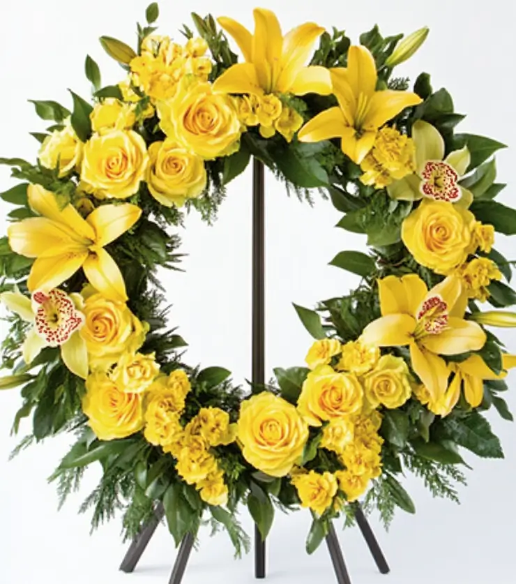 Fresh Florals Sympathy Wreath