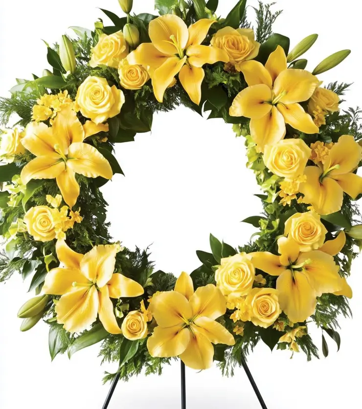 Fresh Florals Sympathy Wreath