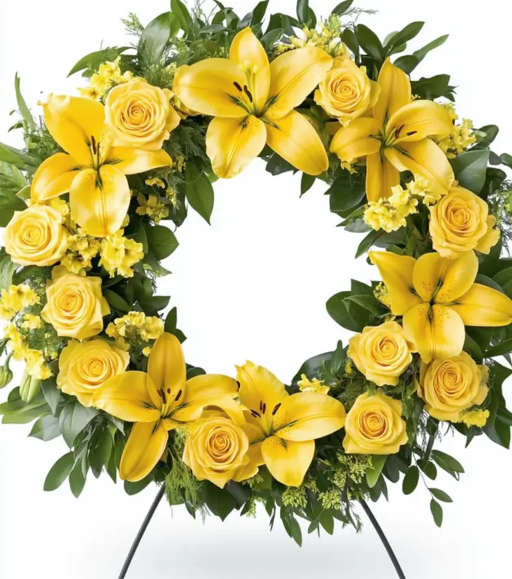 Fresh Florals Sympathy Wreath