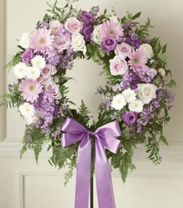 Heart Funeral Wreath