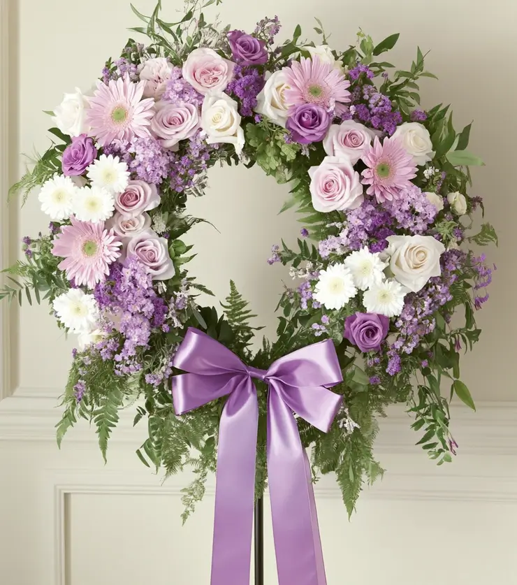 Heart Funeral Wreath