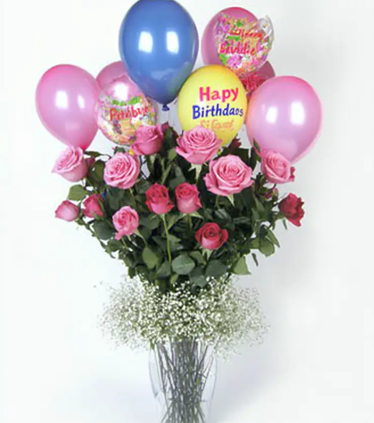 Lively Birthday Balloon Bouquet