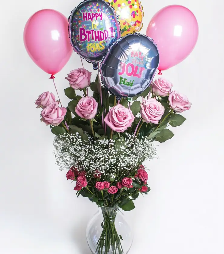 Lively Birthday Balloon Bouquet