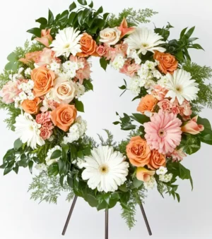 Perfectly Arranged Blossoms Wreath