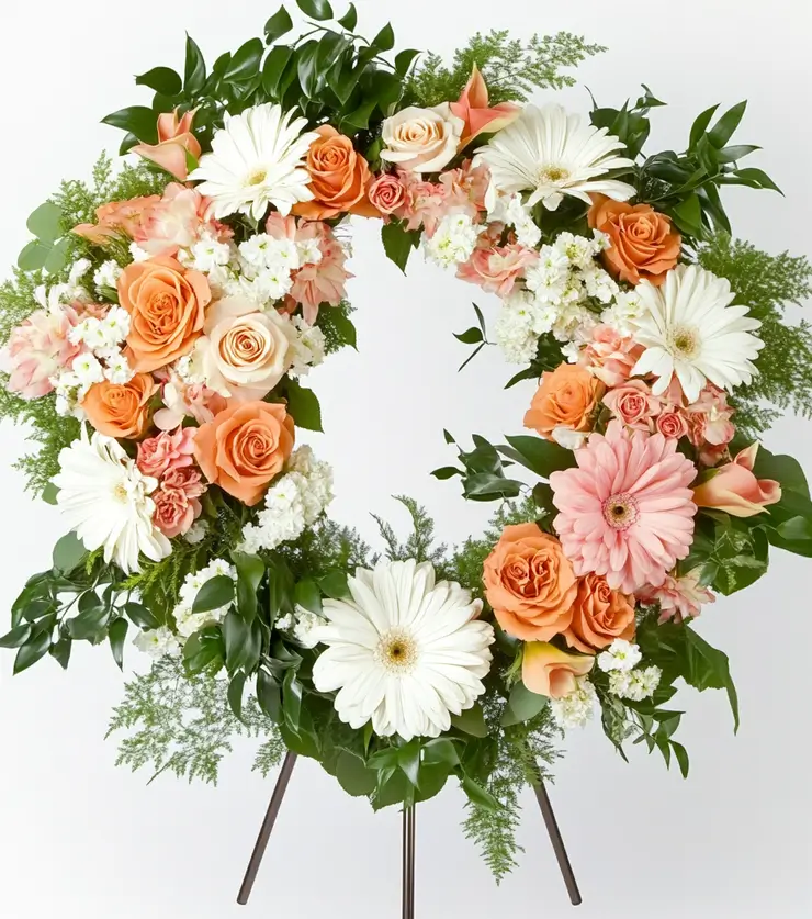 Perfectly Arranged Blossoms Wreath