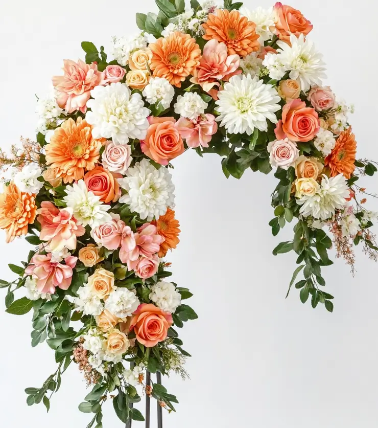 Perfectly Arranged Blossoms Wreath