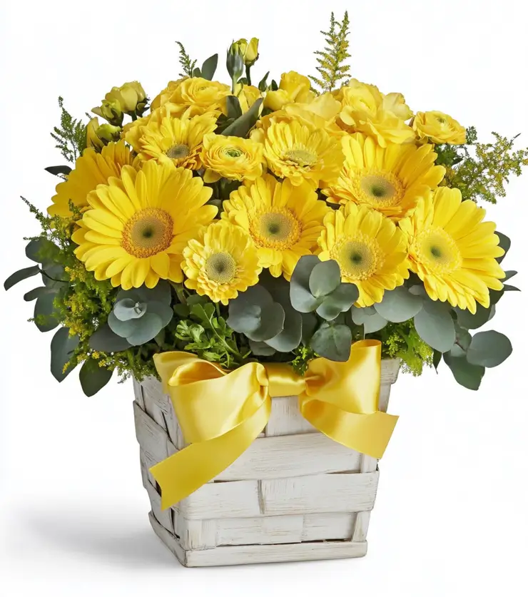 Sunstruck Floral Basket