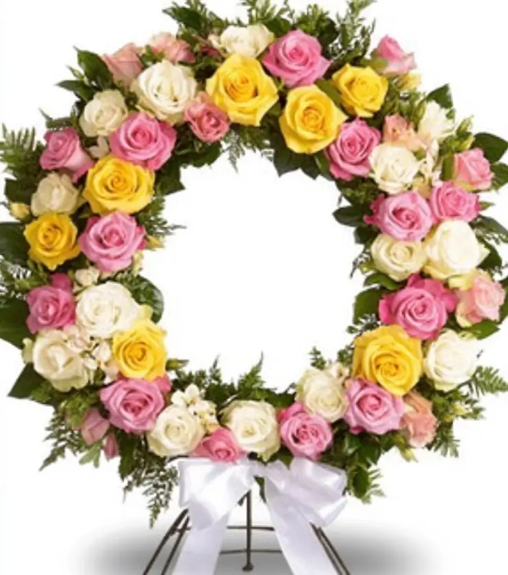 Thinking of You Roses Wreath