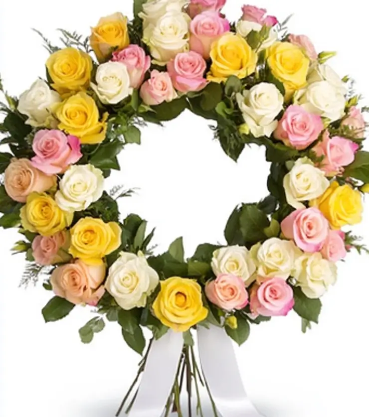 Thinking of You Roses Wreath