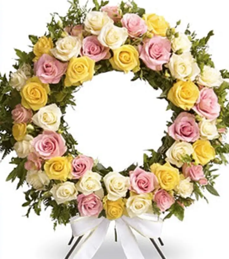 Thinking of You Roses Wreath