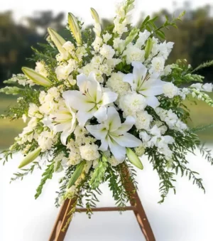 White Standing Spray