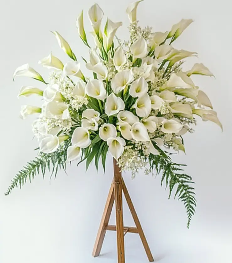 White Standing Spray