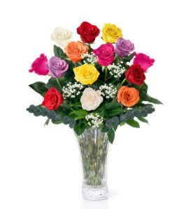 Dozen Long Stem Mixed Roses