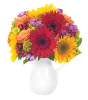 Autumn Celebration Bouquet in a Pitcher