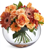 Glass Bowl of Flowers