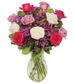 Multicolor Jewel-Toned Rose Bouquet