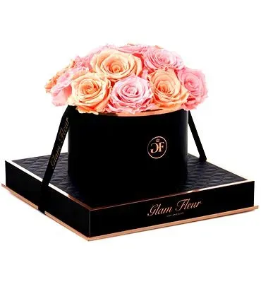 Noir Round Peach and Light Pink