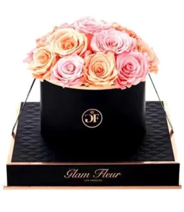 Noir Round Peach and Light Pink