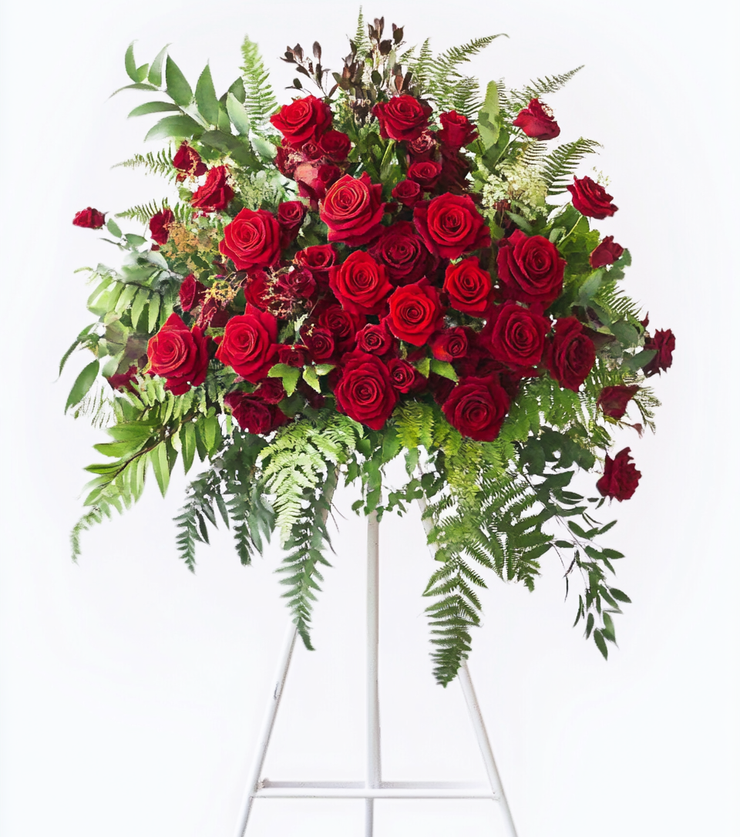 Red Standing Spray