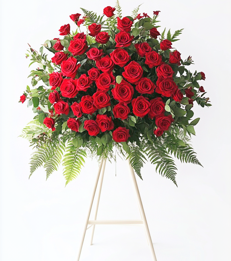 Red Standing Spray