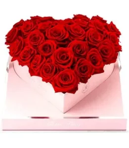 Rose Heart Red