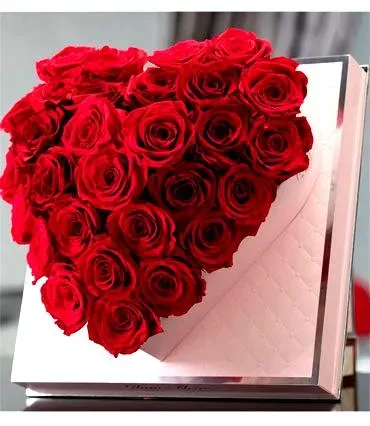 Rose Heart Red