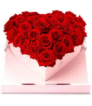 Rose Heart Red