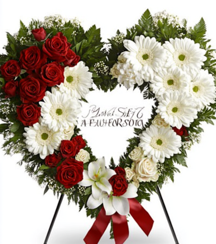With love Sympathy Wreath