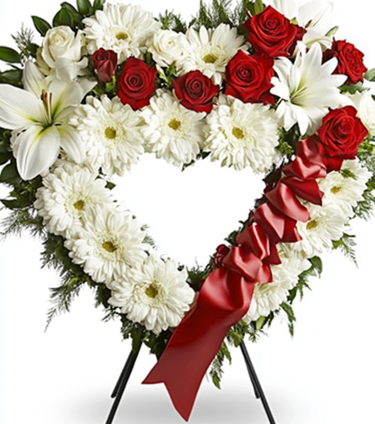 With love Sympathy Wreath