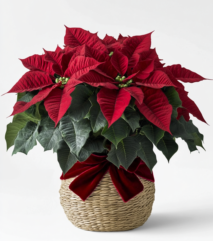 Red Poinsettia Beautiful Bouquet