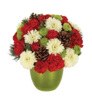 Bright & Cheerful Holiday Wishes Bouquet