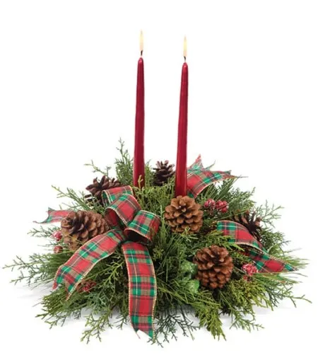 Bright Evergreen Centerpiece