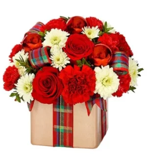 Holiday Flower Present
