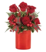 Holiday Rose Shimmer Bouquet