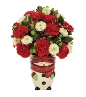 Snowman Greetings Bouquet