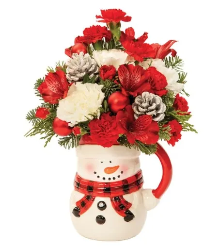 Snowman Sips Bouquet