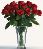 Twelve perfect roses