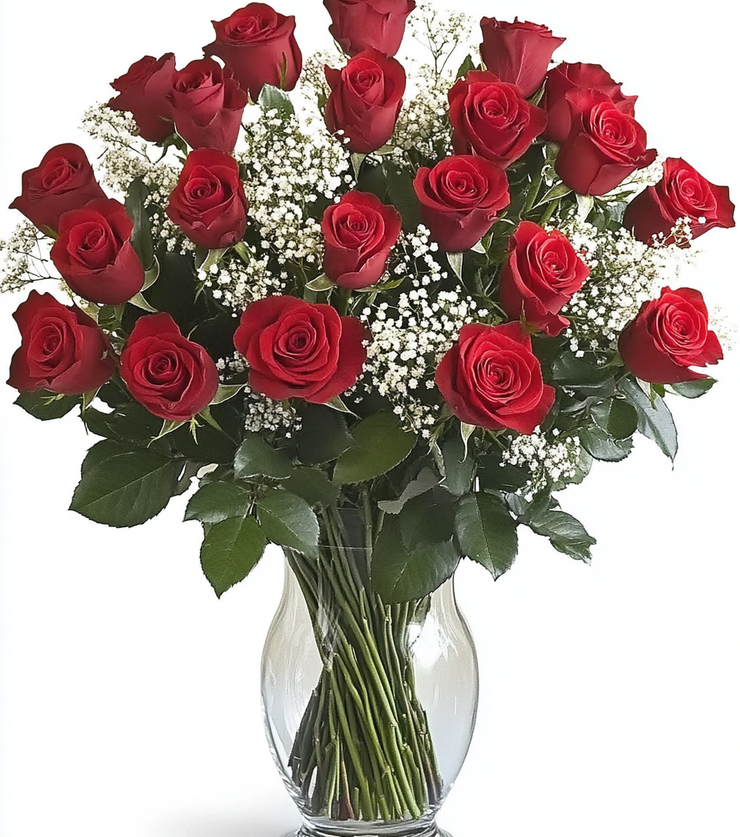 2 Dozen Velvety Roses