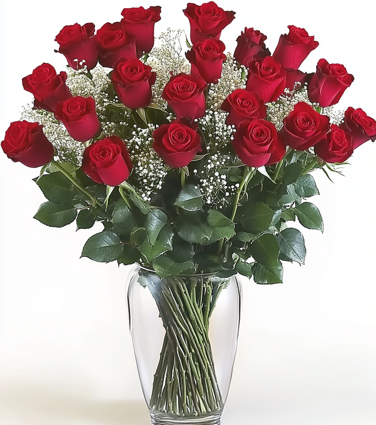 2 Dozen Velvety Roses