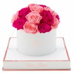 Fuchsia and Light Pink Preserved Rose Bouquet | Glam Fleur
