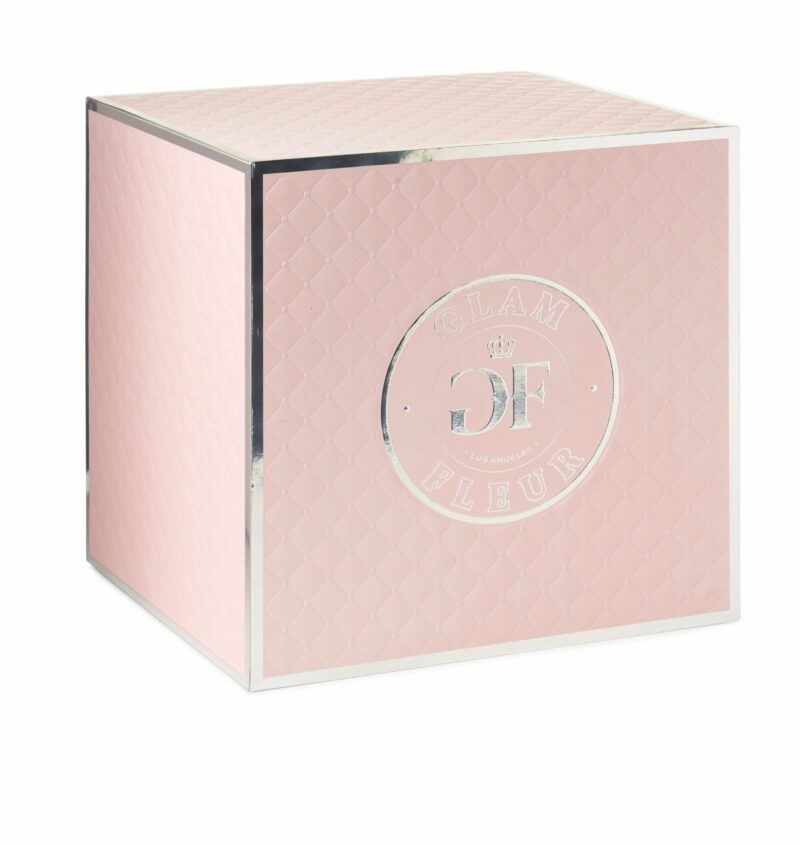 Rosé Heart White & Light Pink Preserved Roses
