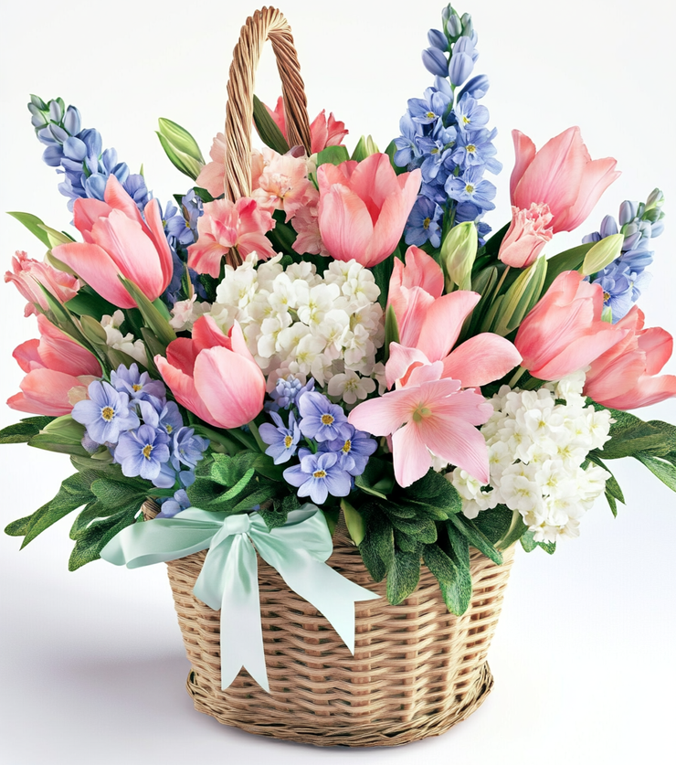 Easter Basket of Flowers