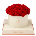 Preserved Light Red Real Rose Arrangement