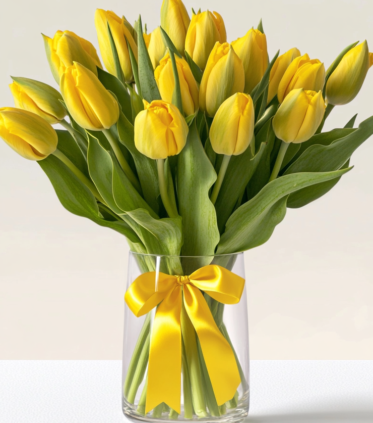 Yellow tulips