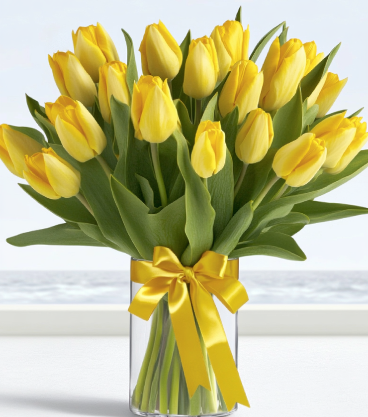 Yellow tulips